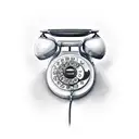 phone off the hook tattoo design idea