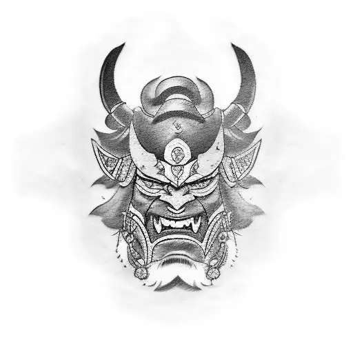 japanese samurai mask tattoo meaning
