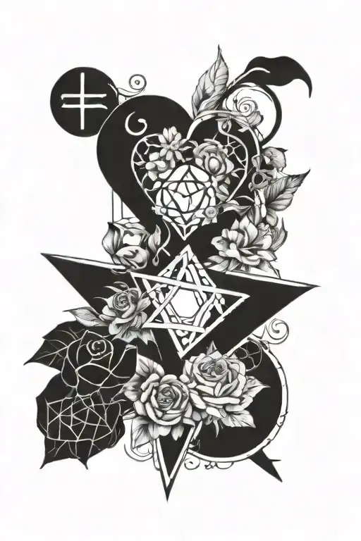 Wejda, heartagram and Venus Dooom tattoo design idea