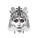 Cleopatra tattoo design idea