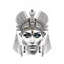 Cleopatra tattoo design idea
