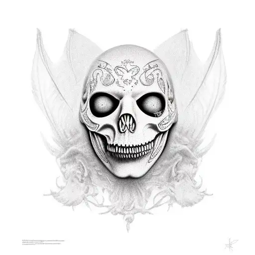 Boris Brejcha mask  tattoo design idea