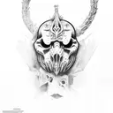 Boris Brejcha mask  tattoo design idea