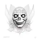 Boris Brejcha mask  tattoo design idea