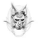 Boris Brejcha mask  tattoo design idea