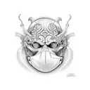 Boris Brejcha mask  tattoo design idea