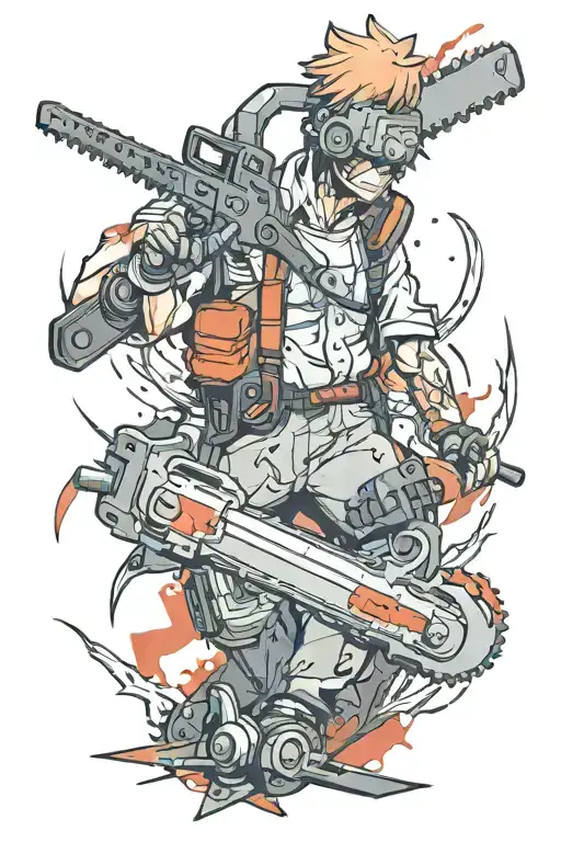 Chainsaw Man power tattoo design idea