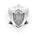 ambigram of the name Danae tattoo design idea