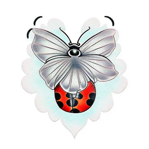 Ladybug tattoo design idea