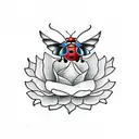 Ladybug tattoo design idea