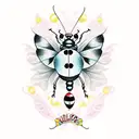 Ladybug tattoo design idea