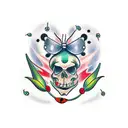 Ladybug tattoo design idea