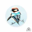 Swallow Bird tattoo design idea