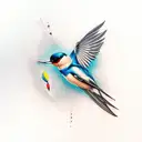 Swallow Bird tattoo design idea