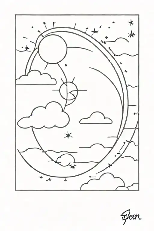 even on a cloudy day I'll keep my eyes fixed on the sun  tattoo design idea