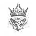 Queen's Crown tattoo design idea