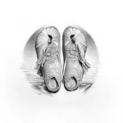 Turkey feet tattoo design idea