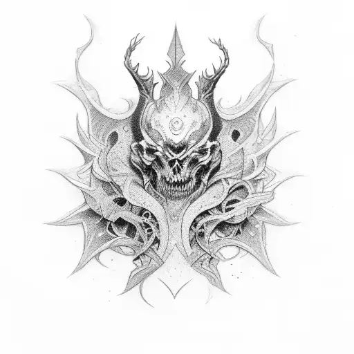 chaos to redemption tattoo design idea