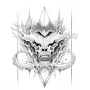 chaos to redemption tattoo design idea