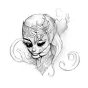 mary jane tattoo design idea