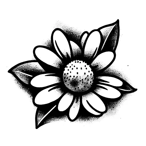 blueberry, daisy, coffee bean tattoo design idea