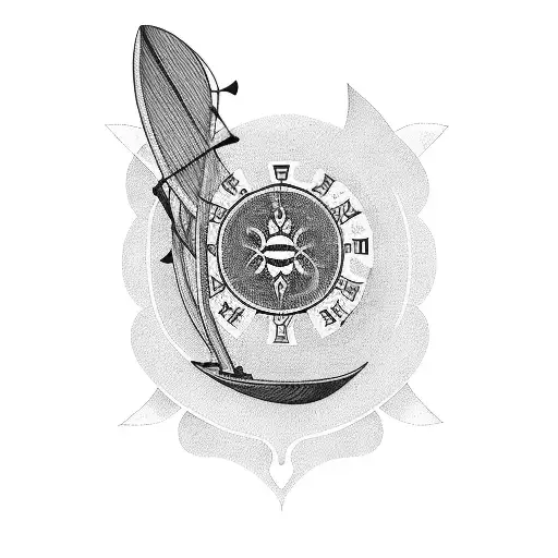 Maine, kayaking, bath rugby tattoo design idea