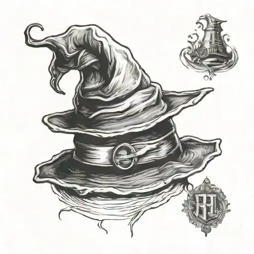 Harry Potter Sorting Hat tattoo design idea