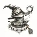 Harry Potter Sorting Hat tattoo design idea