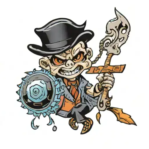 lil trap tattoo design idea