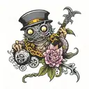 lil trap tattoo design idea