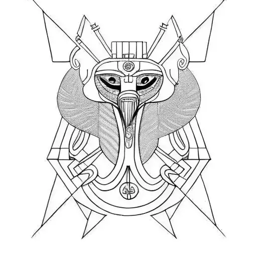 horus god tattoo design idea