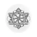 motorcycle Chain and sprocket tattoo design idea