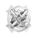 gemini zodiac sign tattoo design idea