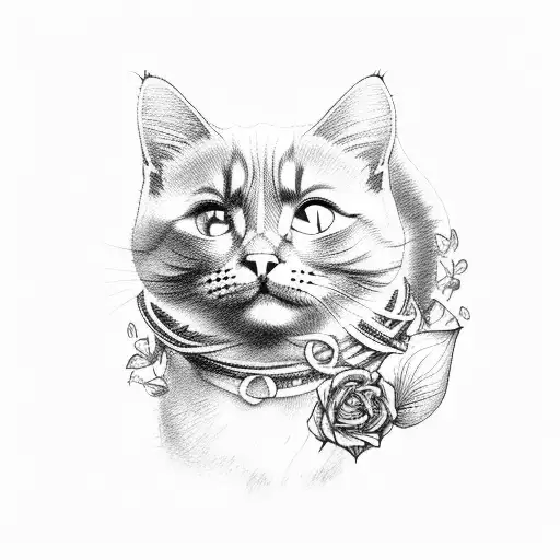 cat that passed away and reincarnated tattoo  tattoo design idea