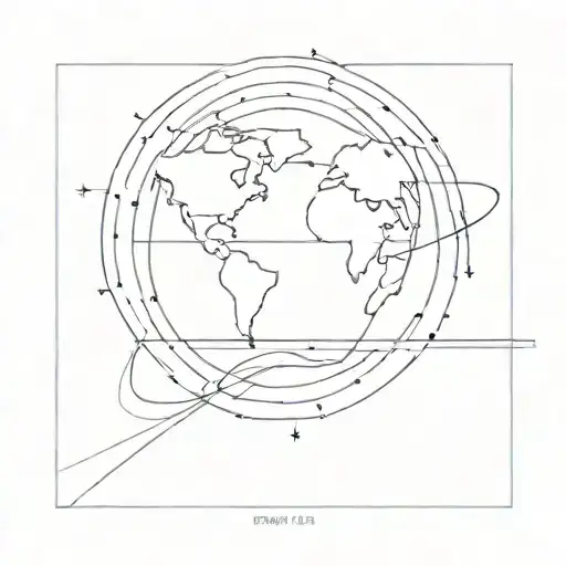 pale blue dot tattoo design idea