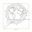 pale blue dot tattoo design idea