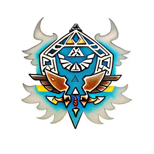 Link of The legend of zelda tattoo design idea