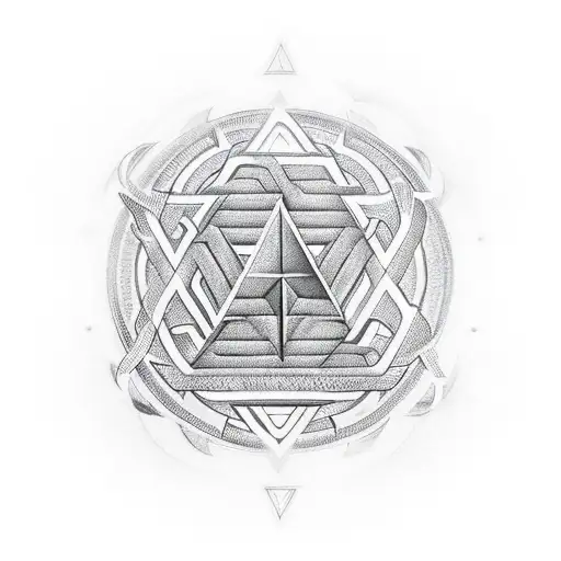 Valknut Symbol tattoo design idea