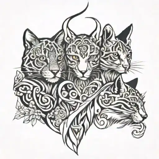 mother of two sons tattoo design idea