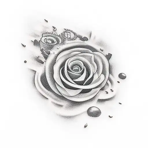 motivational tattoo with number 4 included and connected to the sports tattoo design idea