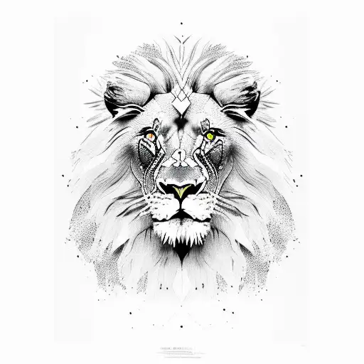 Lion dominated  tattoo design idea