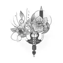 anxiety tattoo design idea