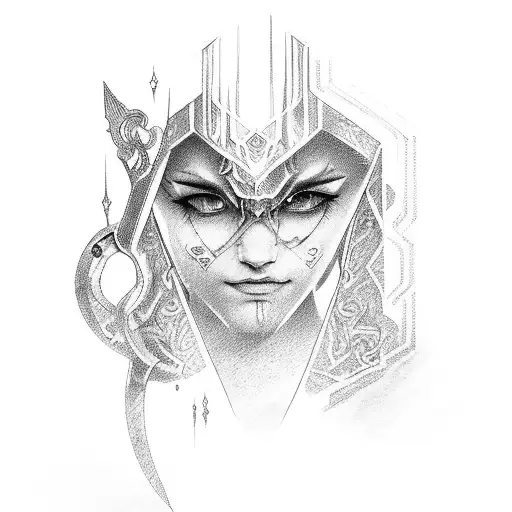 link tears of the kingdom tattoo design idea