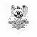 lilo and stich tattoo design idea