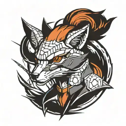 Metal Gear Solid Gray Fox tattoo design idea