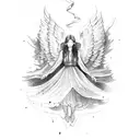 The Falling Angel tattoo design idea