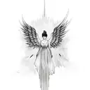 The Falling Angel tattoo design idea