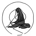 Female Hermit Tarot tattoo design idea