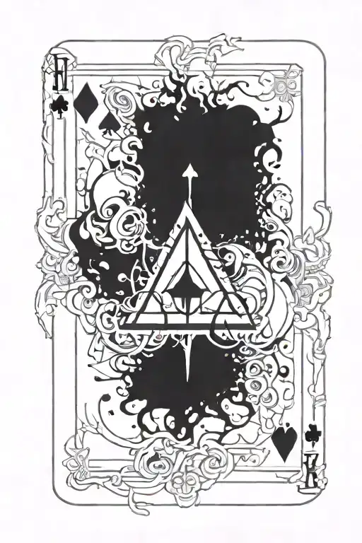 playing card withlinkin park  logo in the center  tattoo design idea