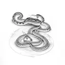 Snakes, tangle, bdsm tattoo design idea